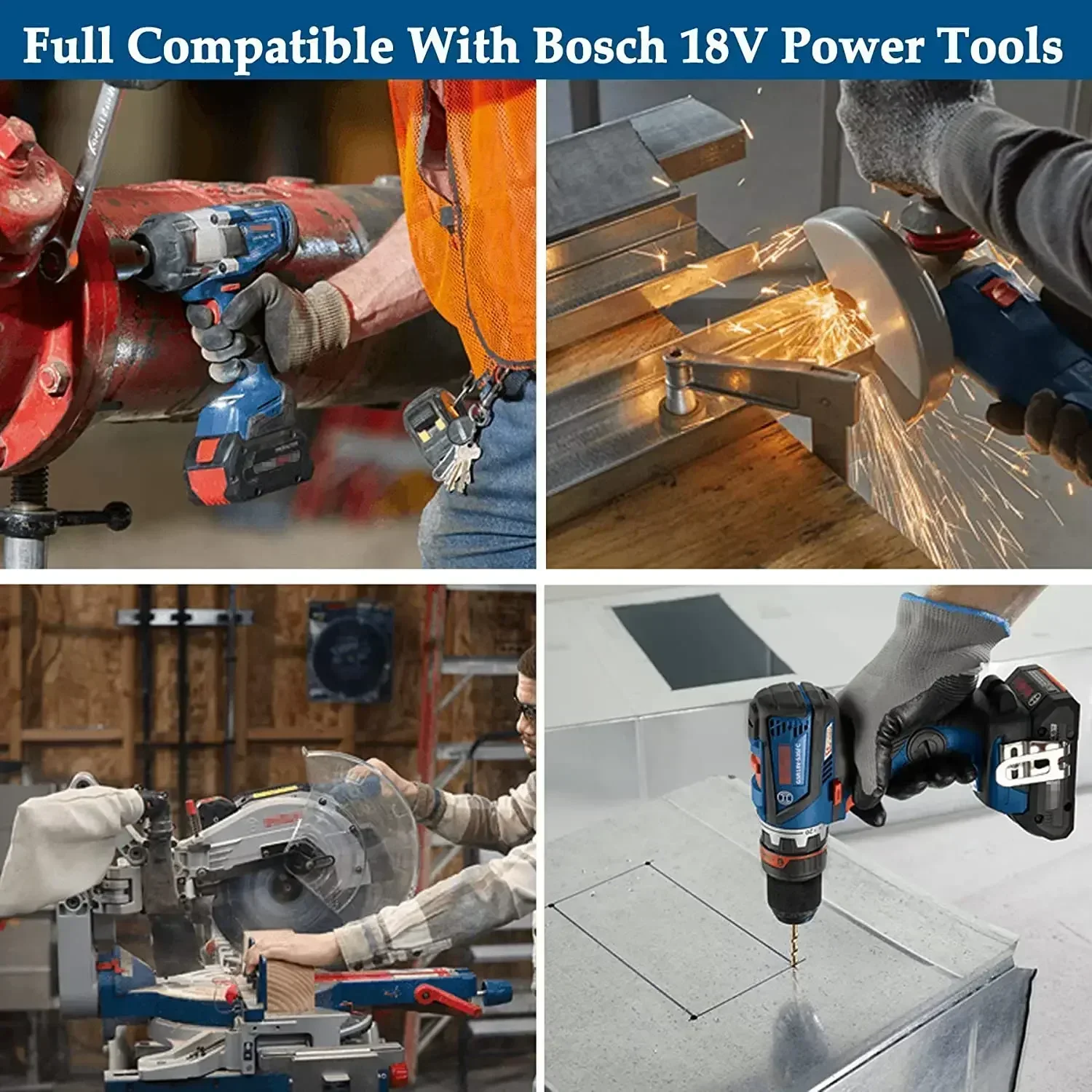 Оригинальный аккумулятор 6 0 Ач для Bosch 18 В Professional GBA GBH GSR GSB BAT618 BAT609 BAT620 сменный