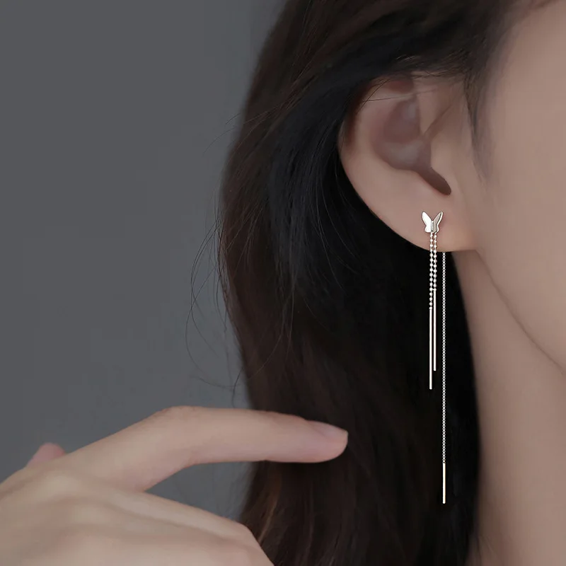 

Женские серьги-гвоздики с короткой кисточкой, 1 пара