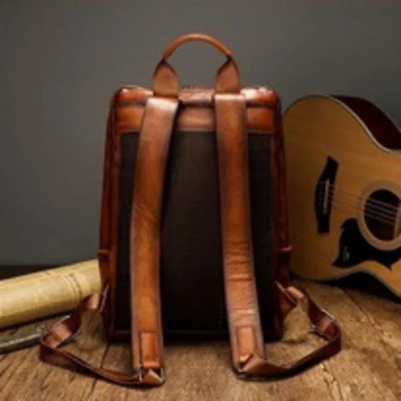 OYIXINGER новый мужской рюкзак из воловьей кожи портфель большой емкости для