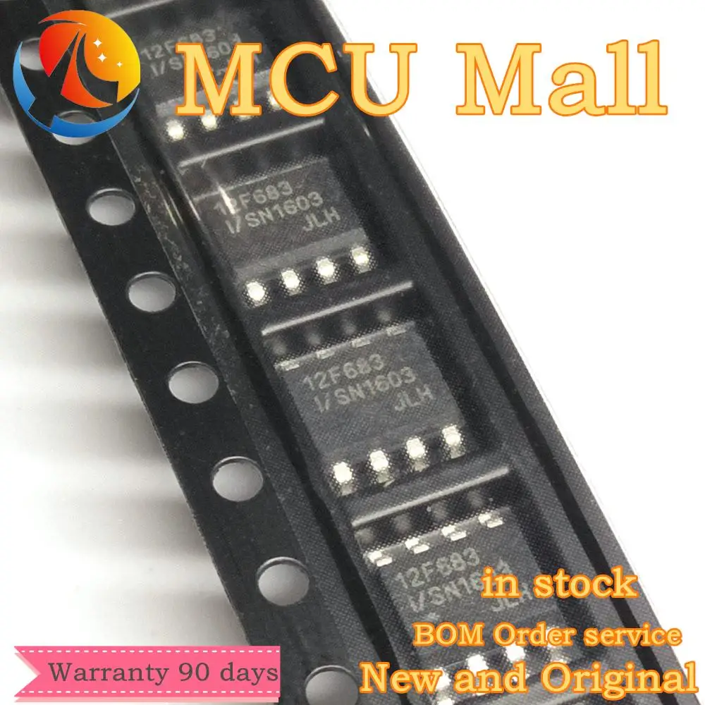 5 шт. PIC12F683-I/SN PIC12F683 12F683-I/SN 12F683 SOP8 IC