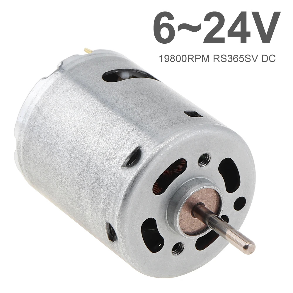 

RS365SV двигатель постоянного тока DC6-24V 19800 об/мин высокоскоростная микро-Угольная щетка двигатель постоянного тока для фена