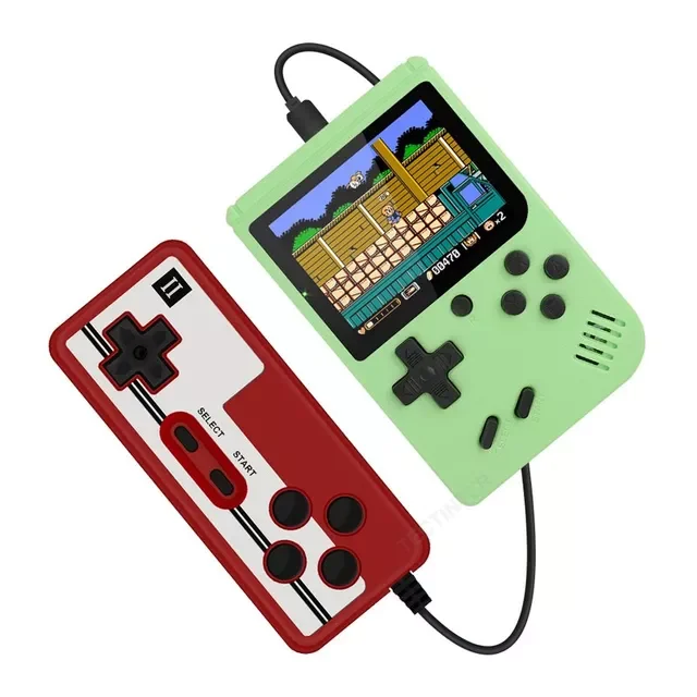 1 консоль для видеоигр, портативная мини-консоль для игр в ретро стиле, цветной ЖК-дисплей 3,0 дюйма, Детская цветная игровая консоль со встрое...