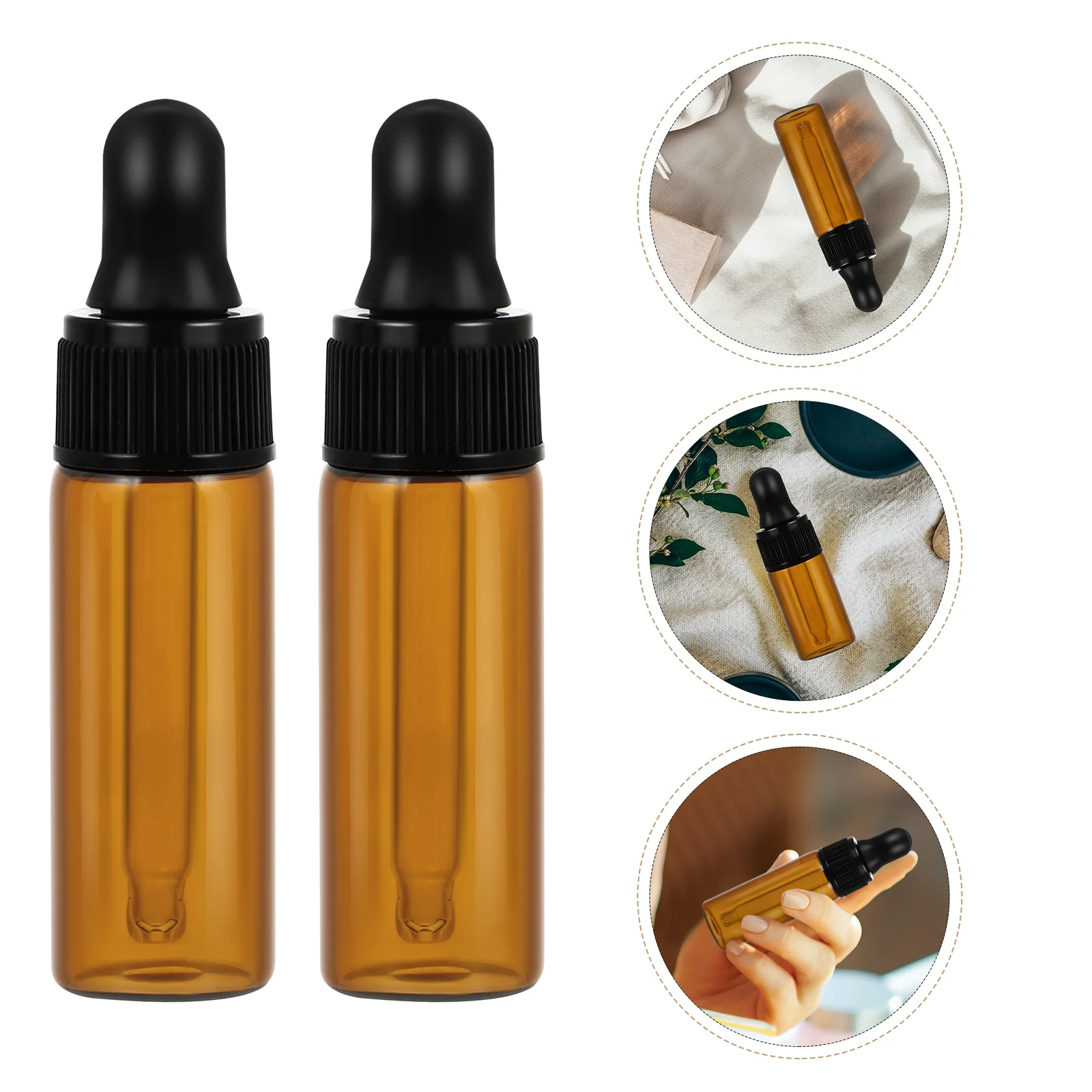 

Eye Dropper Bottle, 12pcs Amber Glass Essential Oils Bottles Refillable Dropper Bottle Containers for Perfumes Vial