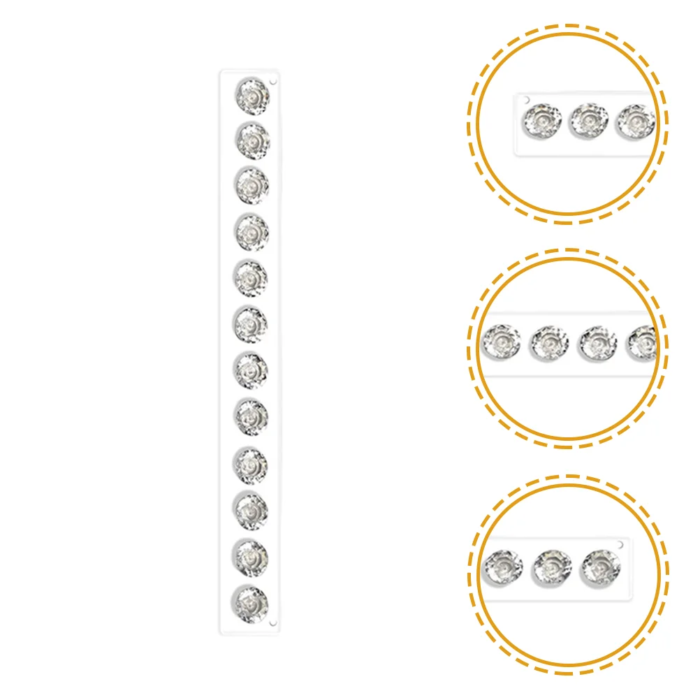 

Wall Necklace Holder Jewelry Organizer Household Hanger Wall-mounted Acrylic Hook Clear