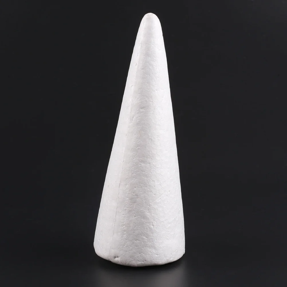 

Cone Cones Christmas Styrofoam Craft Treepolystyrene Craftsshapes Diy White Floral Partyornamentshaped Decorative Supplies