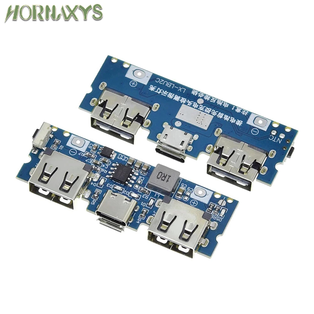 1510 шт. USB-плата зарядного устройства MicroType-C 5В 2.4А с двумя USB-портами для аккумуляторов 18650, аксессуары для мобильных повербанков и DIY-проектов для телефонов (art.: 3920d9e2f8bab) - 3920d9e2f8bab