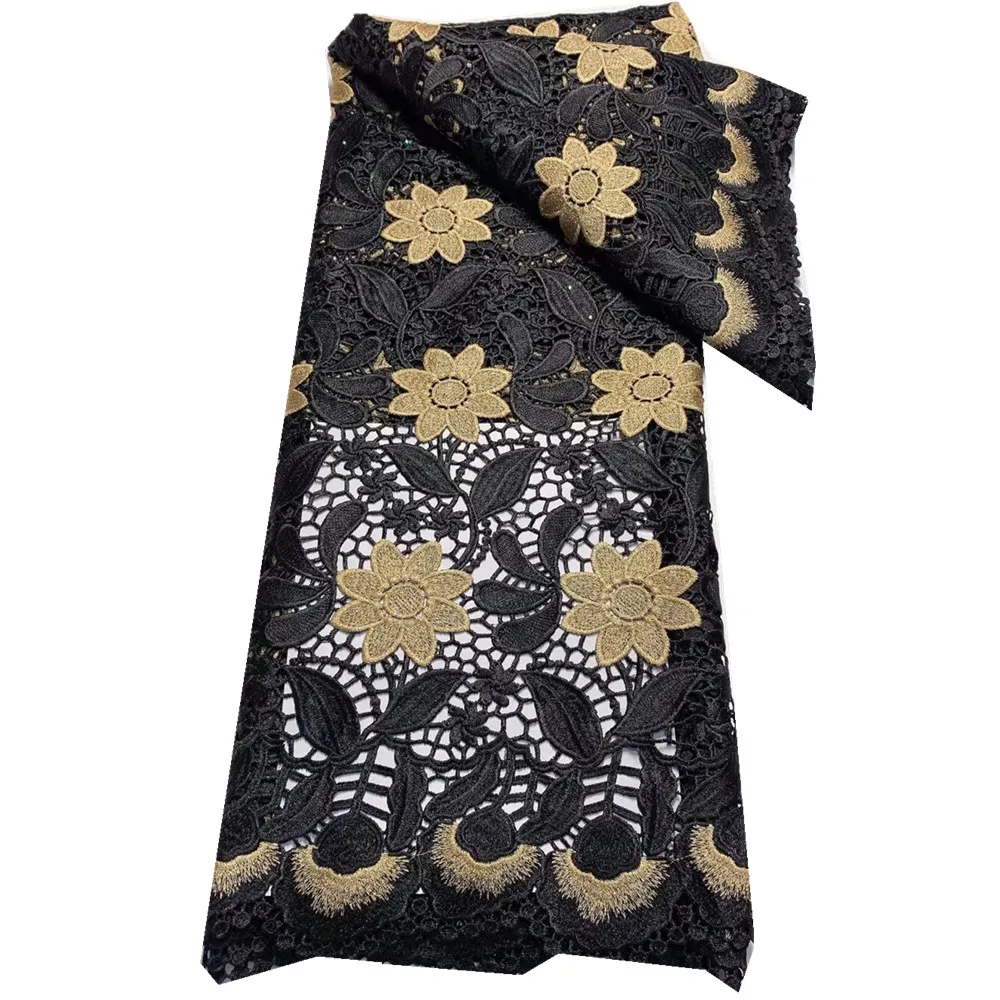 

Африканская кружевная ткань, Новое поступление 2022, высококачественная ткань, материал, французское кружево из гипюра для свадебного платья, DF31706