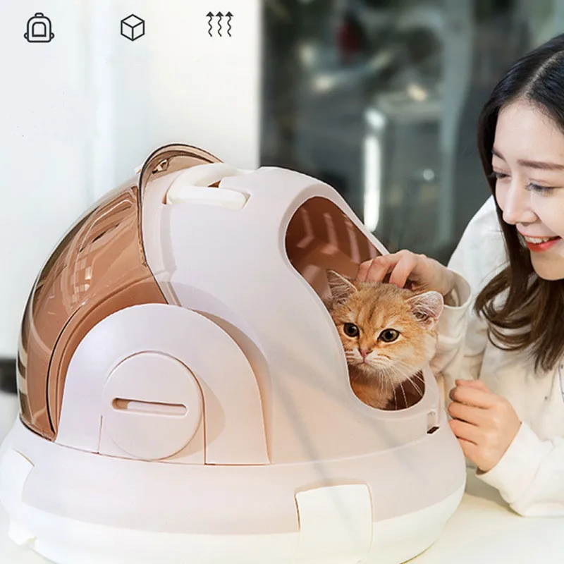 

Portable Travel Pet Carrier Bubble Handbag for Small Dog and Cat Dome Airline Approved Space Capsule Outdoor Breathable Pet Bag