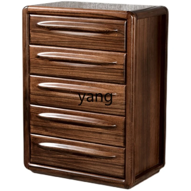 XYY черный орех четыре или пять сундука простой гостиная спальня с ящиками шкафчик
