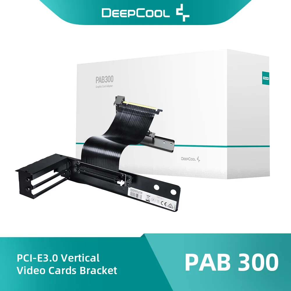 

Deepcool PCI-E3.0 Vertical Video Card Bracket PAB 300 PCI-Express Cables 90 Degree For MATREXX 70/55 V3/50/MACBUE 310