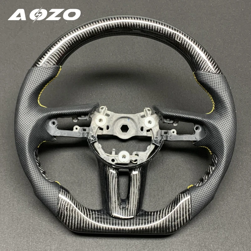 Рулевое колесо из углеродного волокна для Mazda 3 Axela 2019 2020 2021 2022 2023 аксессуары