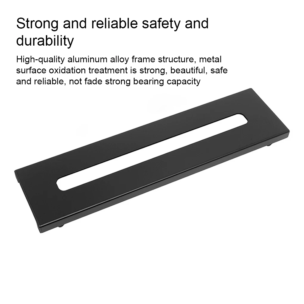 

Guitar Effect Pedal Board Pedalboard Aluminum Alloy Holder Track Integrated Parts with Carrying Bag Fixed Plate