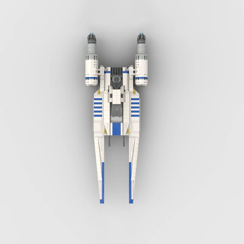 Фото 1453 детали MOC U-WING MINIFIG, модель звездной битвы, строительные блоки, рождественский подарок, игрушки, демонстрация, DIY, образовательный конструктор, сборка. №2
