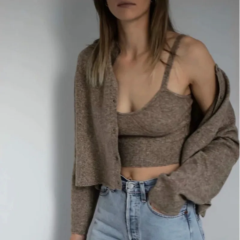 

New Autumn Women Cardigan Knitted Casual O-Neck Sweater Winter Female Fashion Solid Long Sleeve Single Breasted Streetwear Tops