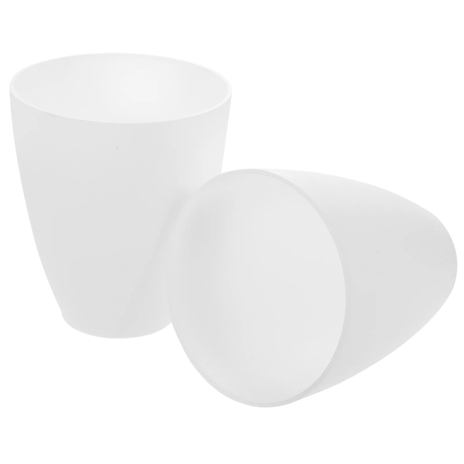 

2 Pcs Vintage Globe Drum Lamp Shades White Cover Flashlight Bulbs Covers Retro Shell Cylinder Plastic Lampshade