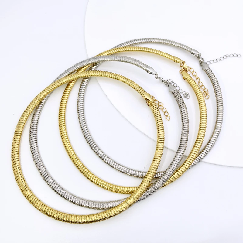 Gold Plated Necklace For Women Chain Necklace Wedding Party Gifts Dubai Fashion Jewelry