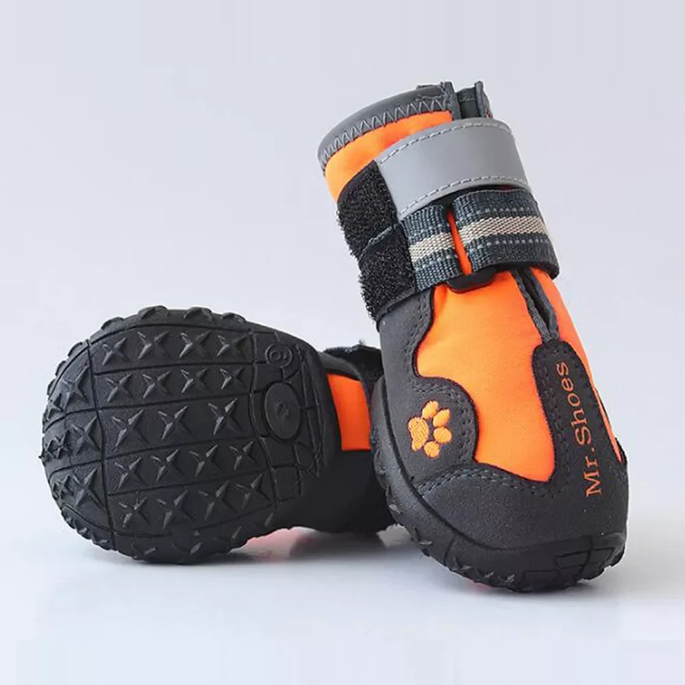 

Pet Dog Shoes For Sports Mountain Wearable For Pets PVC Soles Waterproof Reflective Dog Boots Perfect for Small Medium Large Dog