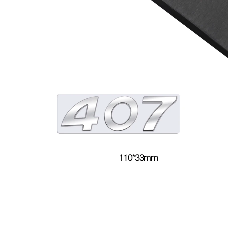 

3D Стайлинг для RCZ 407 408 508 2008 3008 4008 5008 Металлическая Эмблема Автомобильная буква Задняя эмблема автомобильные аксессуары