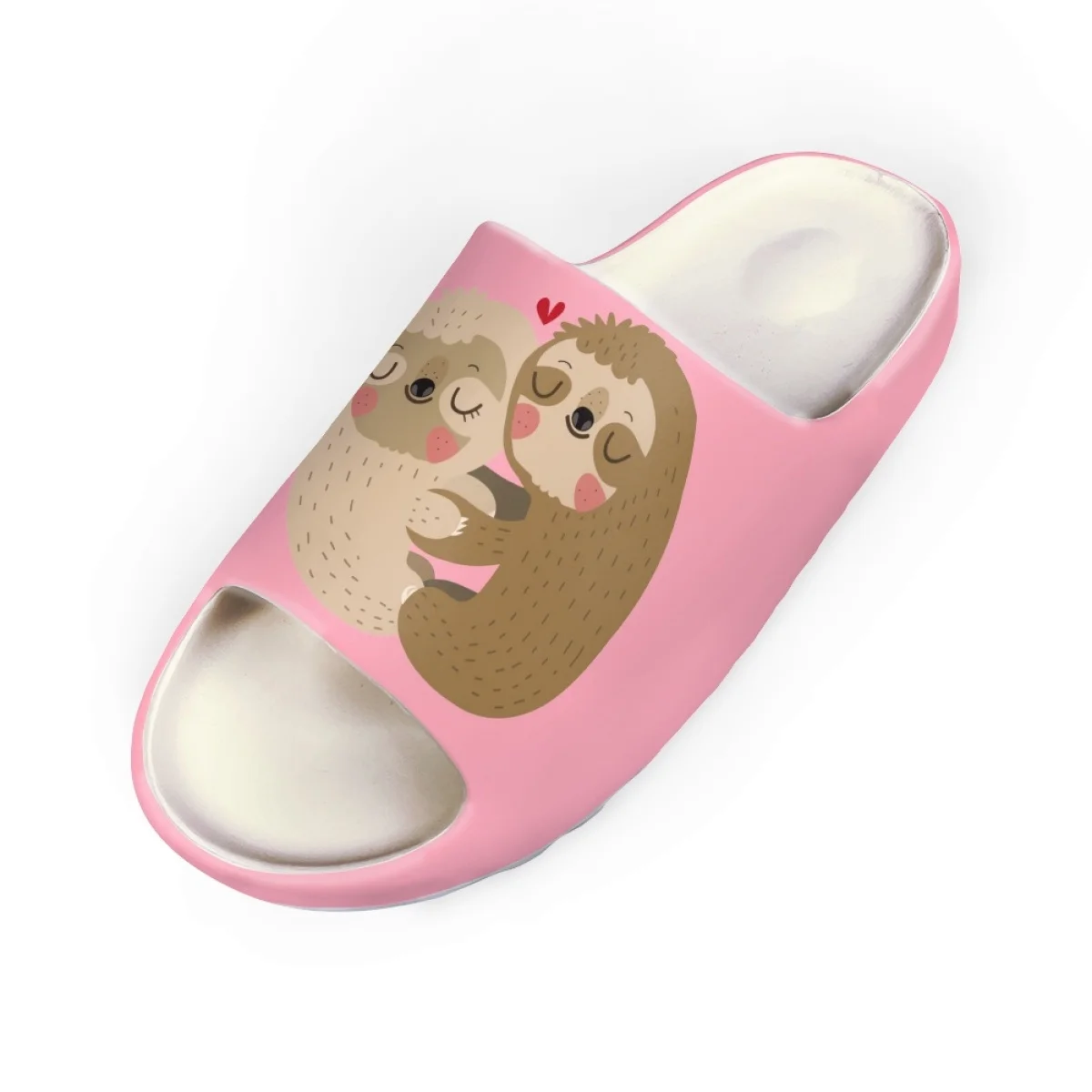 Nopersonality Cartoon Loving Sloth Print Slipper Slides Summer Flat Casual Sandals For Women Bathroom Cozy Flip Flop Home 2023