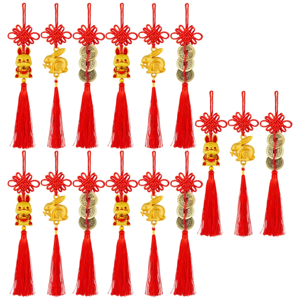 

Chinese Year New Hanging Rabbit Knot Decorations Decoration Pendantornament Decor Lucky Ornaments Tassel Shui Feng Charmfestival