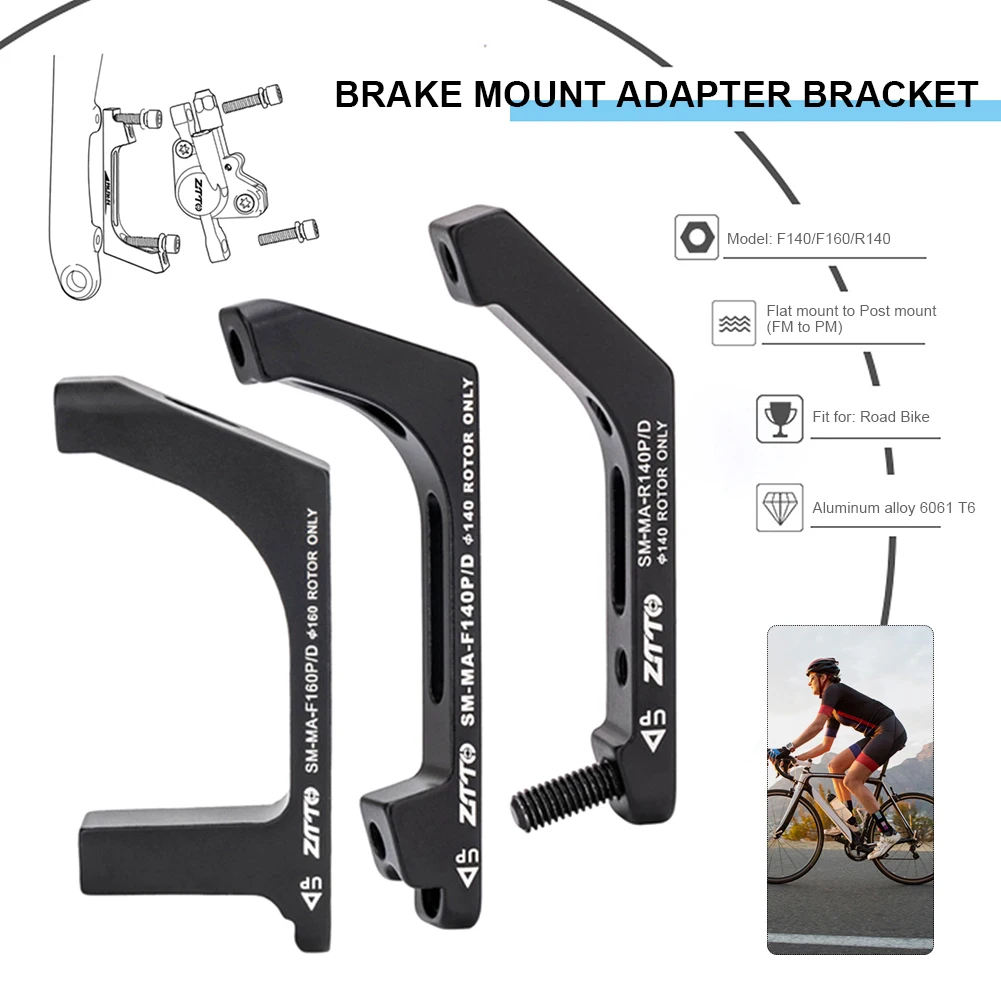 

Bike Disc Brake Caliper Adapter Flat Mount to Post Mount Bicycle Caliper Converter for Rotor Road Bike Disc Brakes Accessories