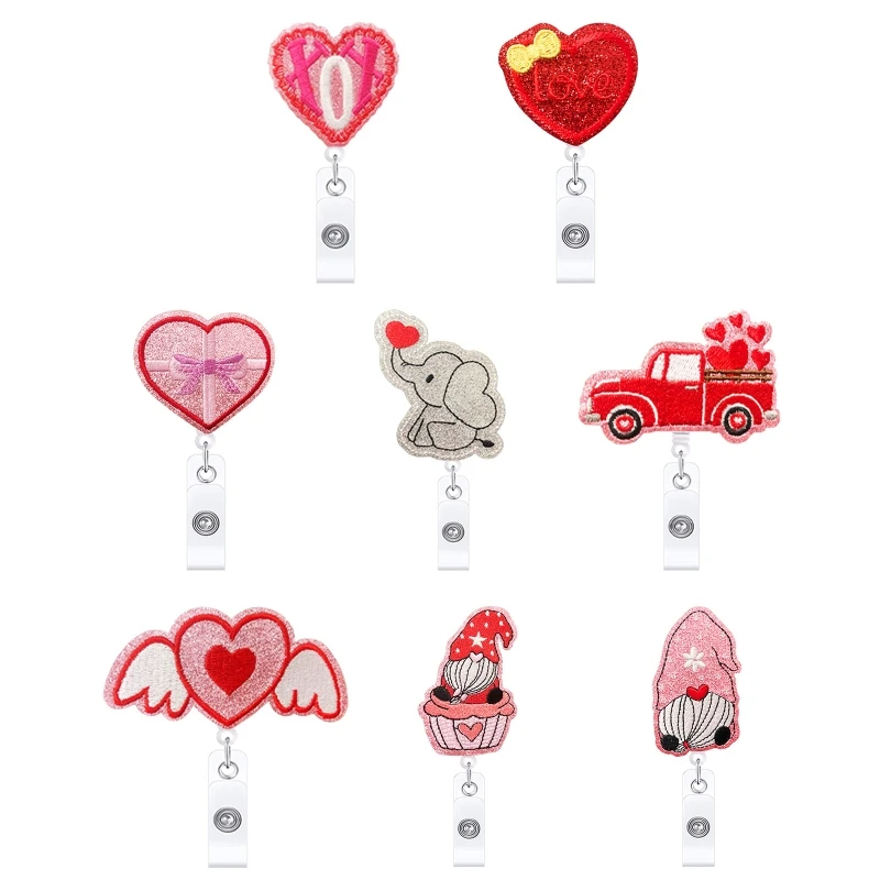 

Cute Badge Holder with Alligator Clip 360 Spinning Max Length 26'' for Students