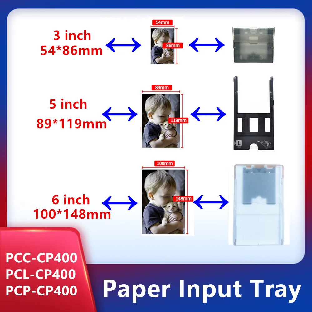 

Paper Input Tray Fit for Canon Selphy CP1300 CP1200 CP1000 CP910 CP900 Photo Printer Tray 3/5/6 inch Postcard Size 3 inch Tray