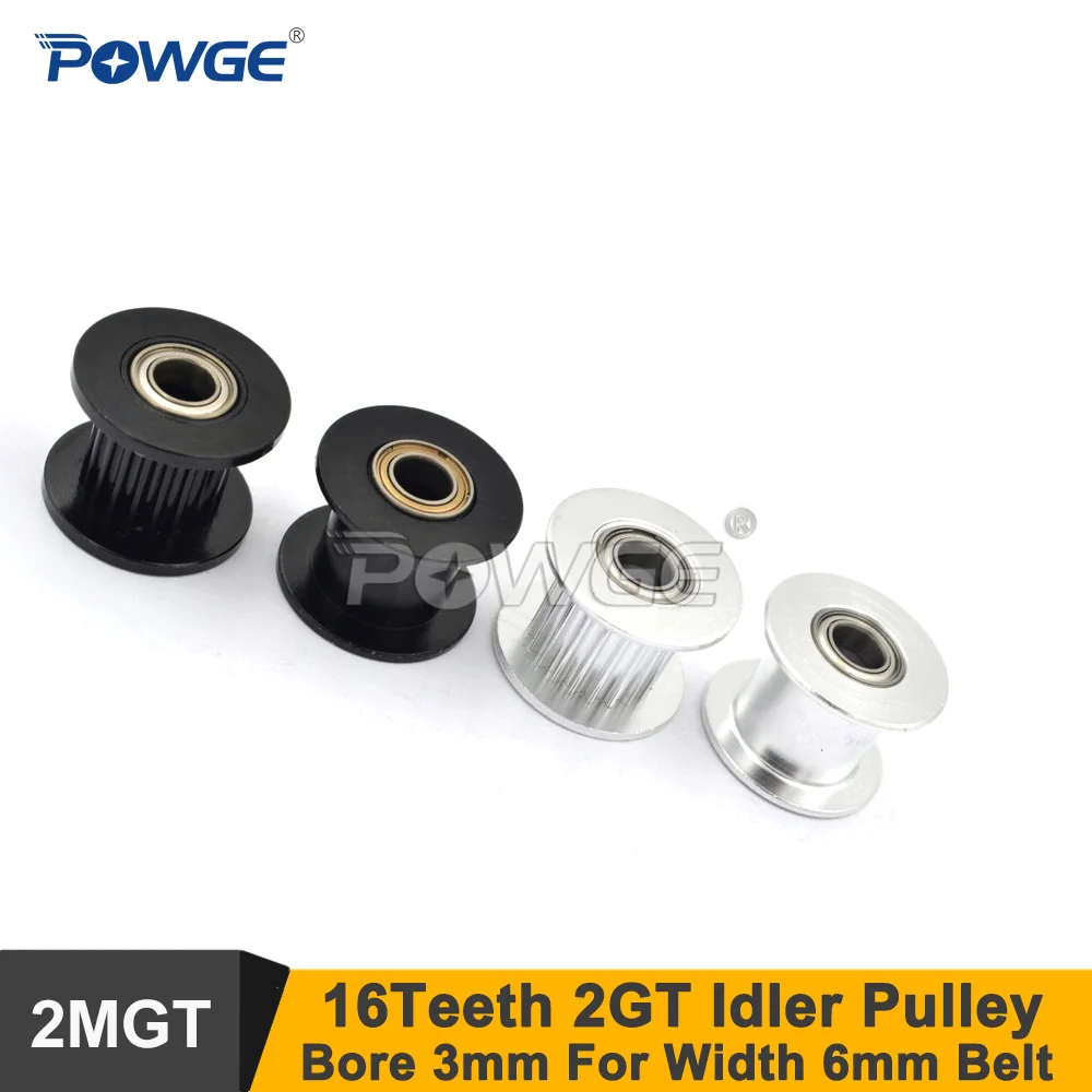 

Ремень ГРМ POWGE с 16 зубьями, 2GT, Φ 3 мм для ширины 6 мм, 2GT, 16 зубьев, 16 T, 2 м, GT2, Пассивный шкив с подшипником 16-2GT