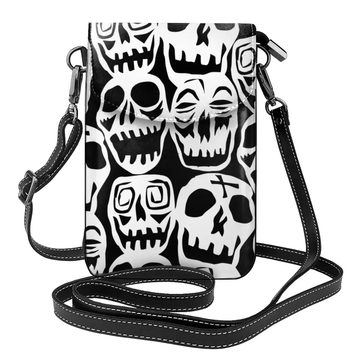 

Сумка на плечо в стиле Хэллоуин, панк, Подарочная забавная женская сумка, кожаная сумка для шопинга