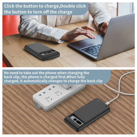 Умное зарядное устройство для аккумуляторов Google Pixel 7 Pro 6 Pro, внешний аккумулятор 10000 мАч