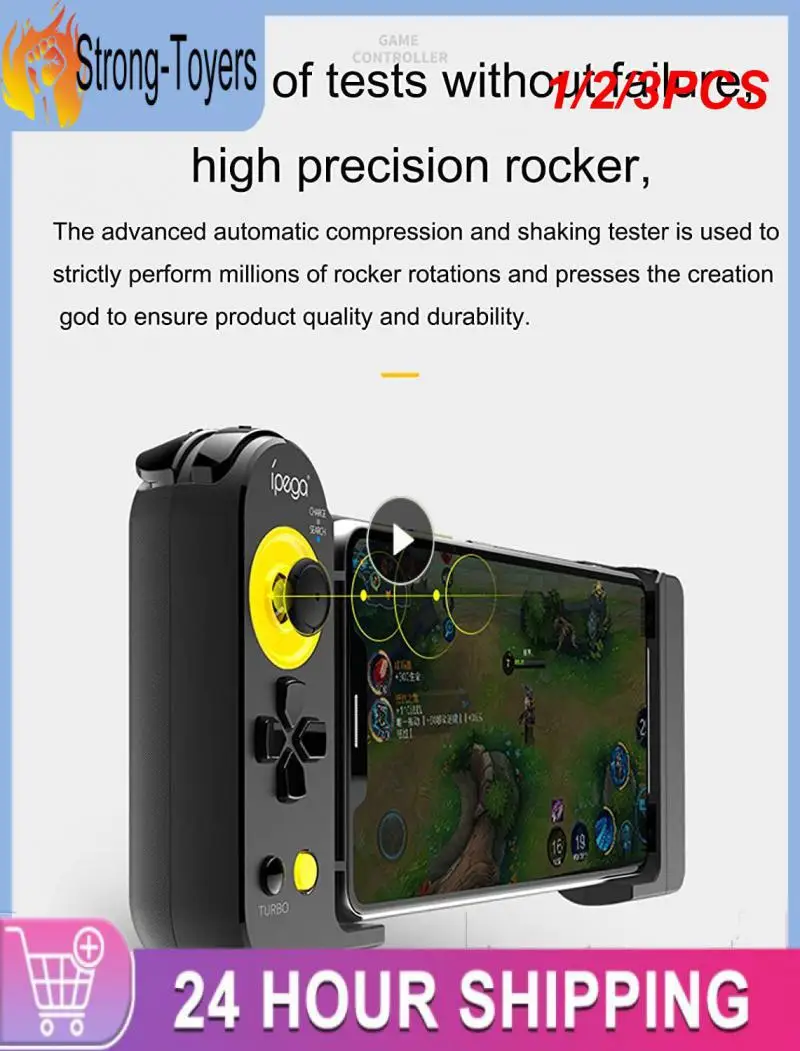 

1/2/3PCS PG-9167 Gamepad Trigger PUBG Mobile Game Controller For Phone Android iPhone PC TV Box Wireless Joystick