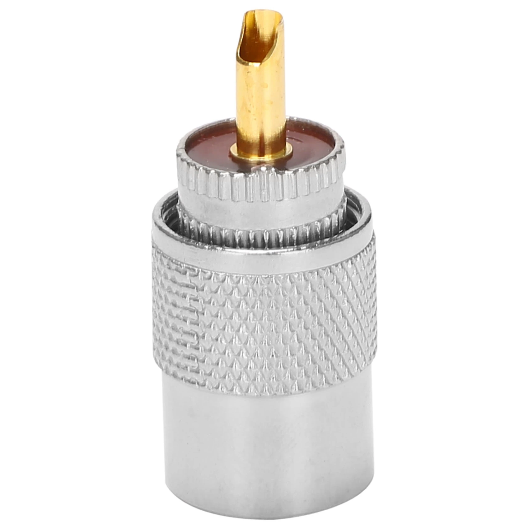 

10Pcs/Lot Screwed Coupling Connector PL259 UHF Male Plug with Reducer for RG8X Coaxial Cable +Tube UHF RG8X Connectors