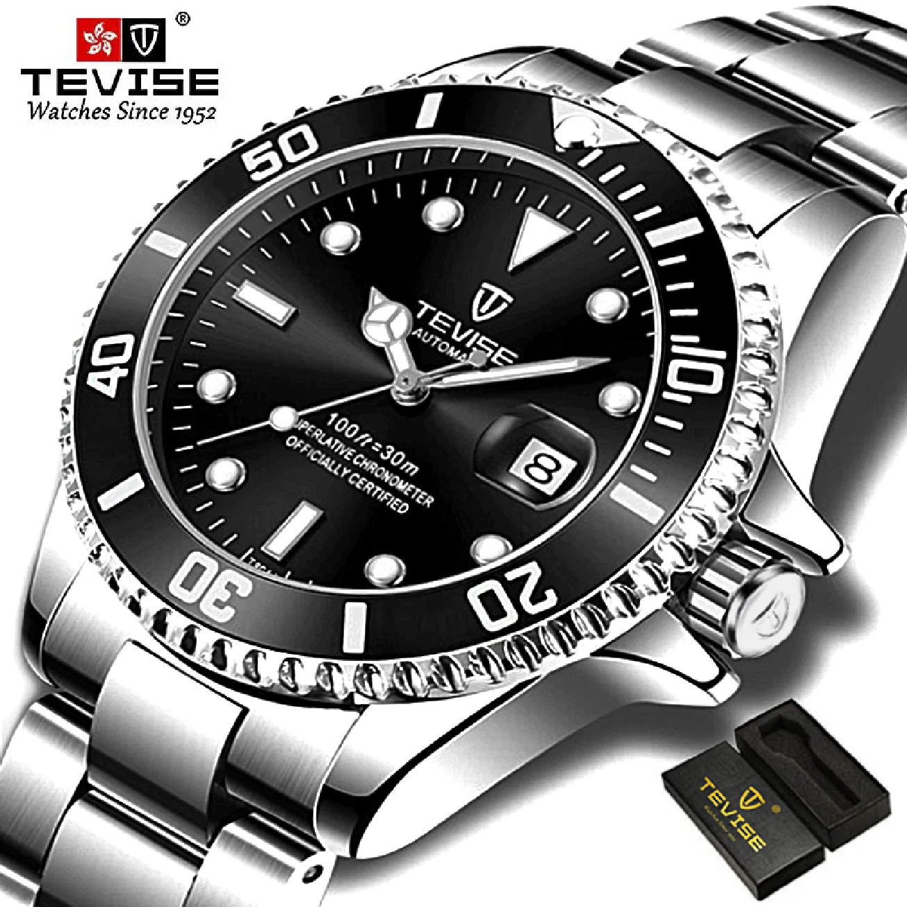 

2020 Drop Shipping Tevise Top Brand Men Mechanical Watch Automatic Fashion Luxury Stainless Steel Male Clock Relogio Masculino