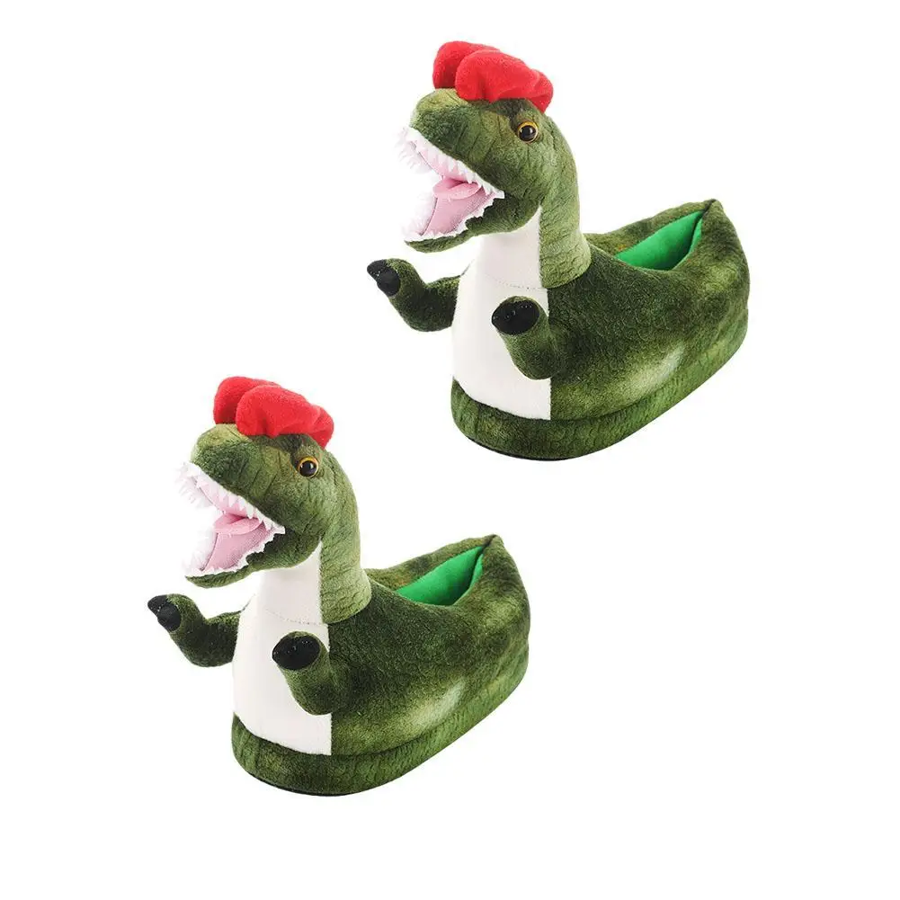 

Обувь с животными динозавров для родителей и детей, открывающаяся обувь, Необычные забавные Слипоны для папы, мамы, детские подарочные тапочки