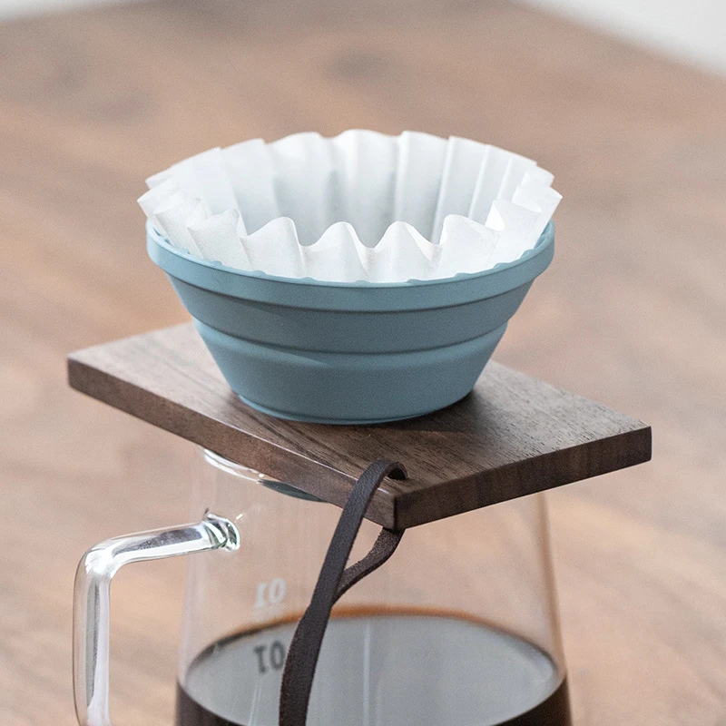 

Простая силиконовая ручная заварка кофейная чашка домашняя Воронка деревянный фильтр для кофе кружка для кофе из массива дерева горшок для кафе