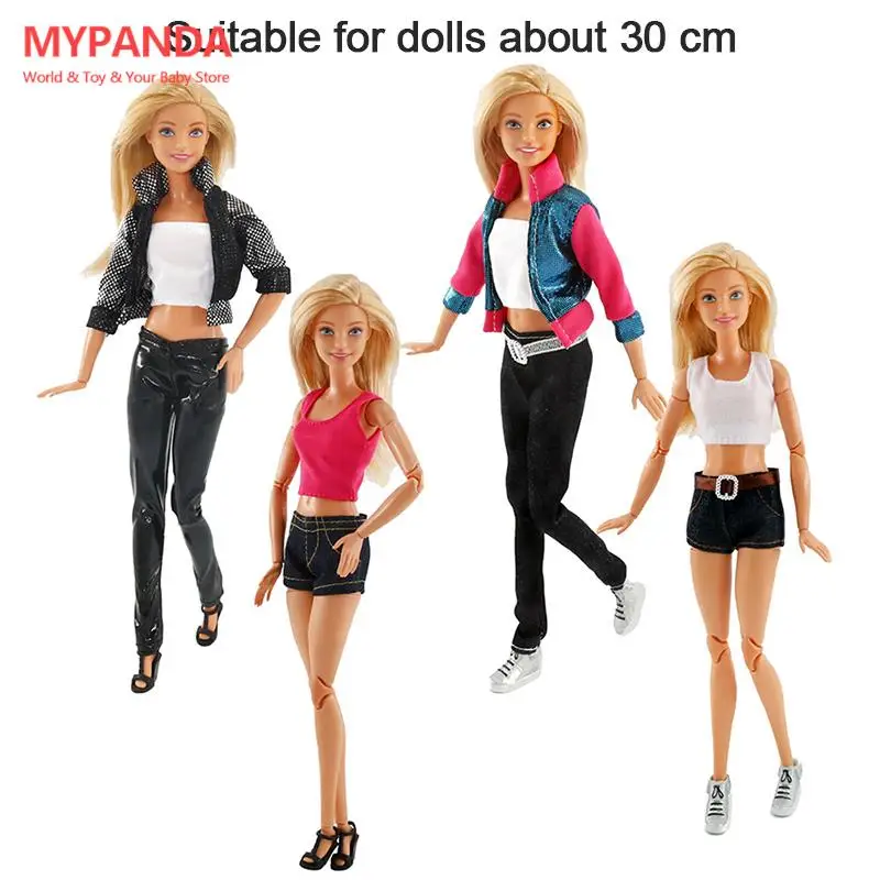

Doll Clothes Dress Up Suit Jeans Dress Casual Clothes for 30cm Doll Accessories