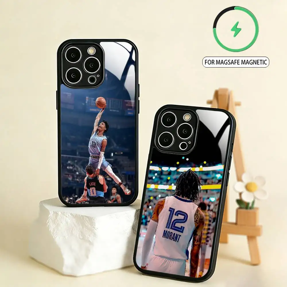 Фото Чехол для телефона J-Ja Morant для iPhone 17, 16, 15, 14, 13, 12, 11 Plus, Pro Max, магнитный, для беспроводной зарядки Magsafe №1