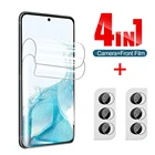 Защитная пленка 4 в 1 для камеры Samsung Galaxy S22 Ultra, Гидрогелевая пленка для экрана Sansung Sumsung S22 Plus S22plus S22ultra, не стекло