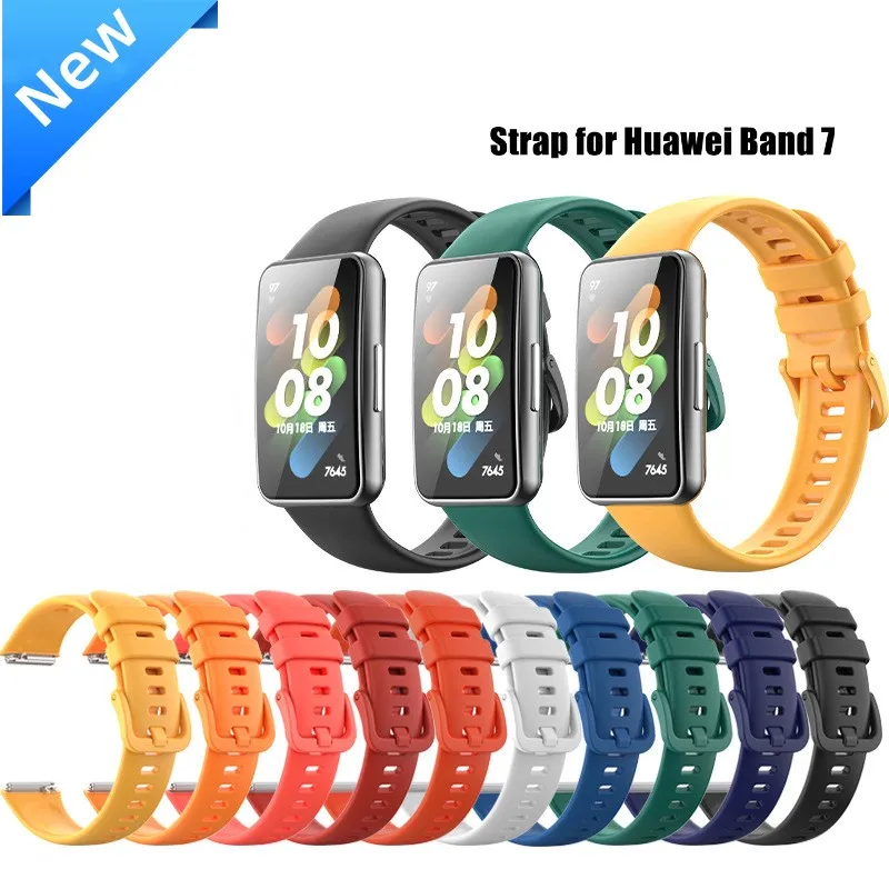 Cinturino In Silicone Per Huawei Band 7 Sport Smart Watch Strap Cinturino In Tpu Morbido Cinturino Di Ricambio Per Huawei Band7