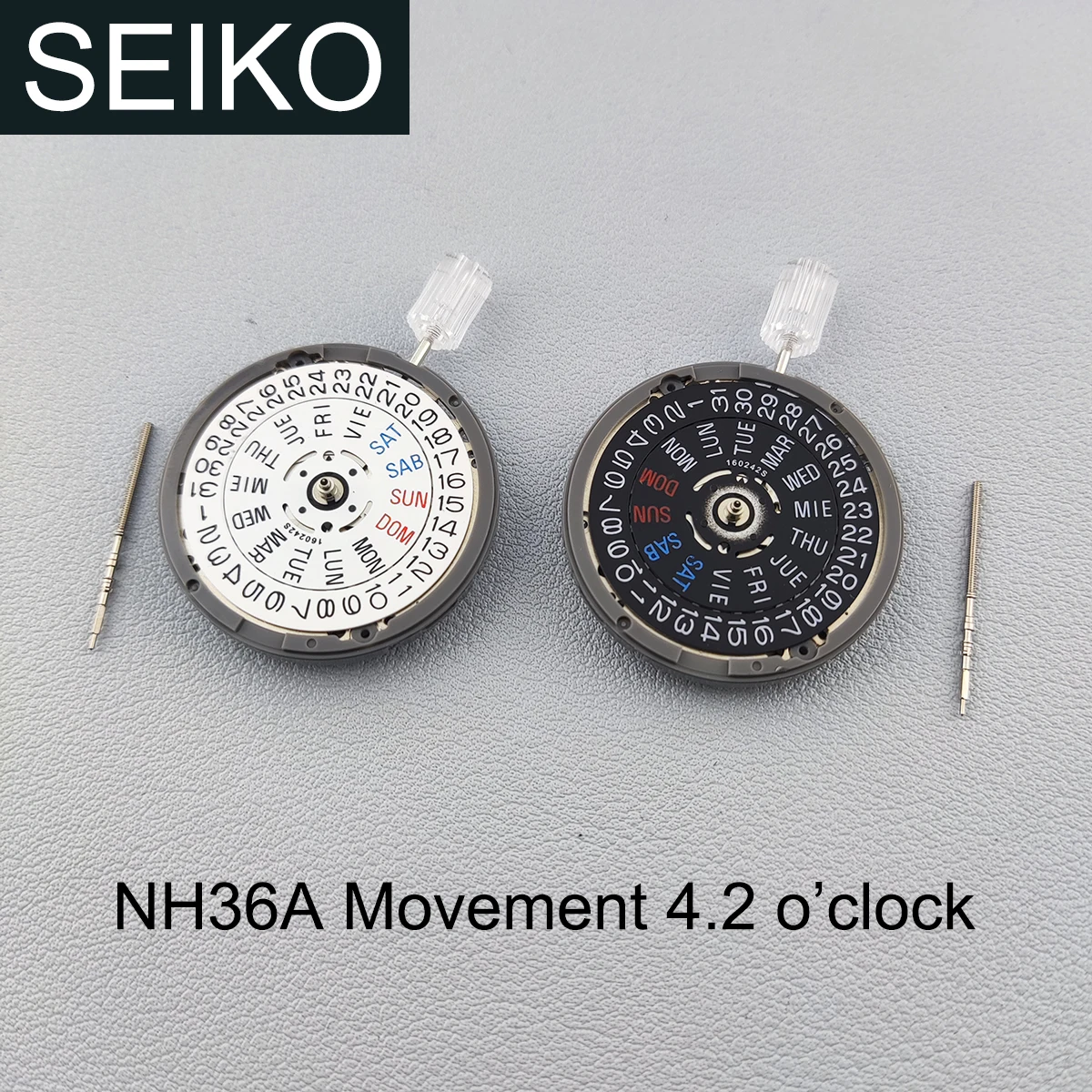 

Часы наручные Seiko NH36/NH36A, Часы Наручные Механические белые/черные, с механизмом на английском языке и датой 4,2 часов, оригинальные японские ак...