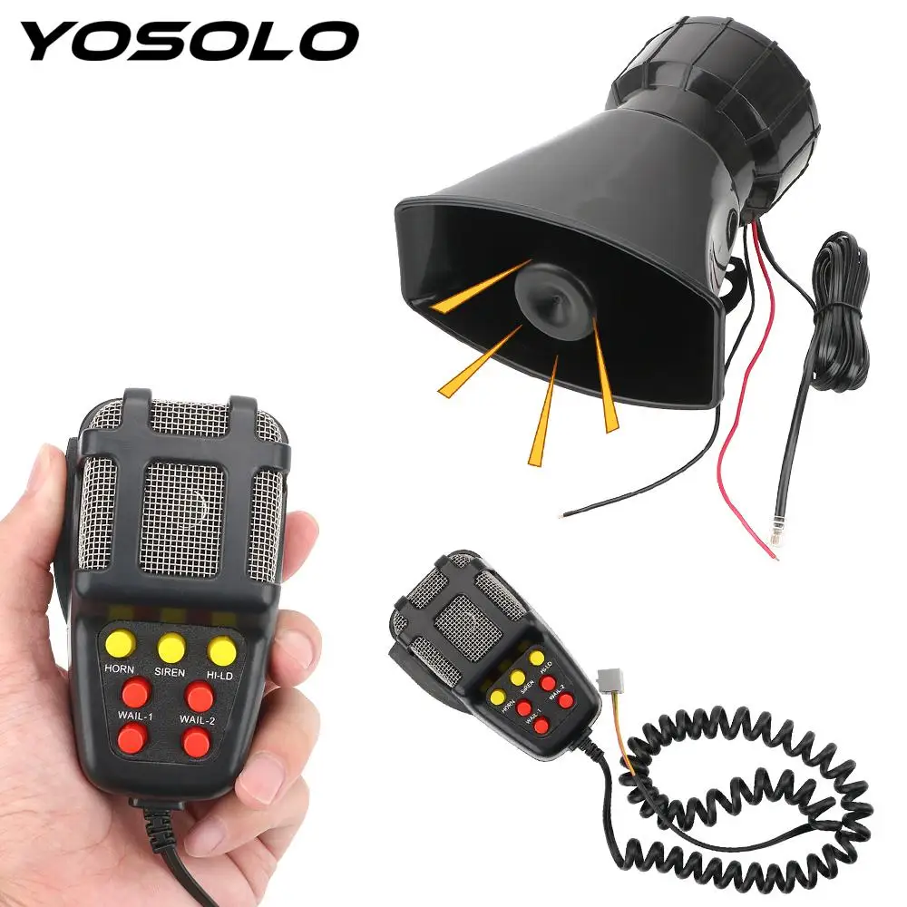 Полицейская сирена воздушный гудок Мегафон Автомобильная сигнализация динамики