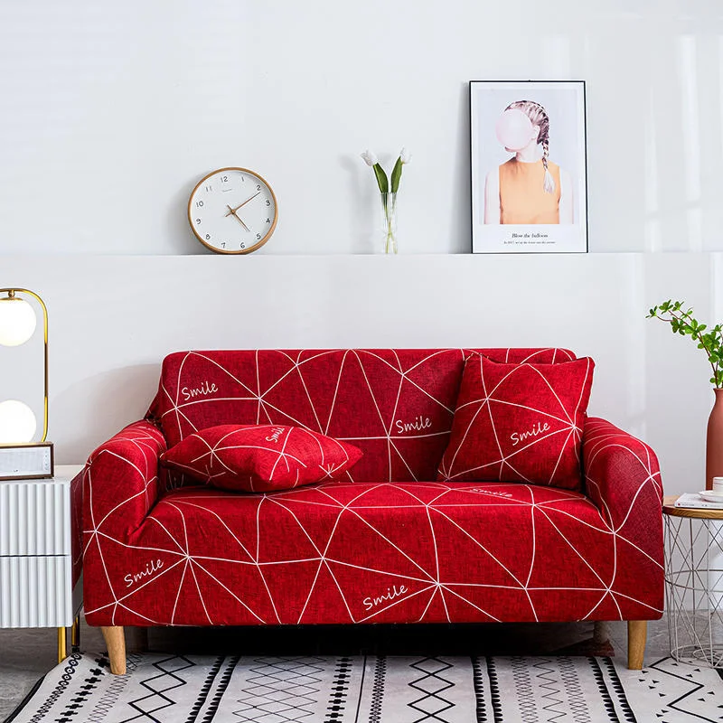 

SLTJJ All Cover Geometric Sofa Cover Thicken Polyester 1/2/3/4-seater Sofa Cover For Living Room Machine Washable Sofa Covers