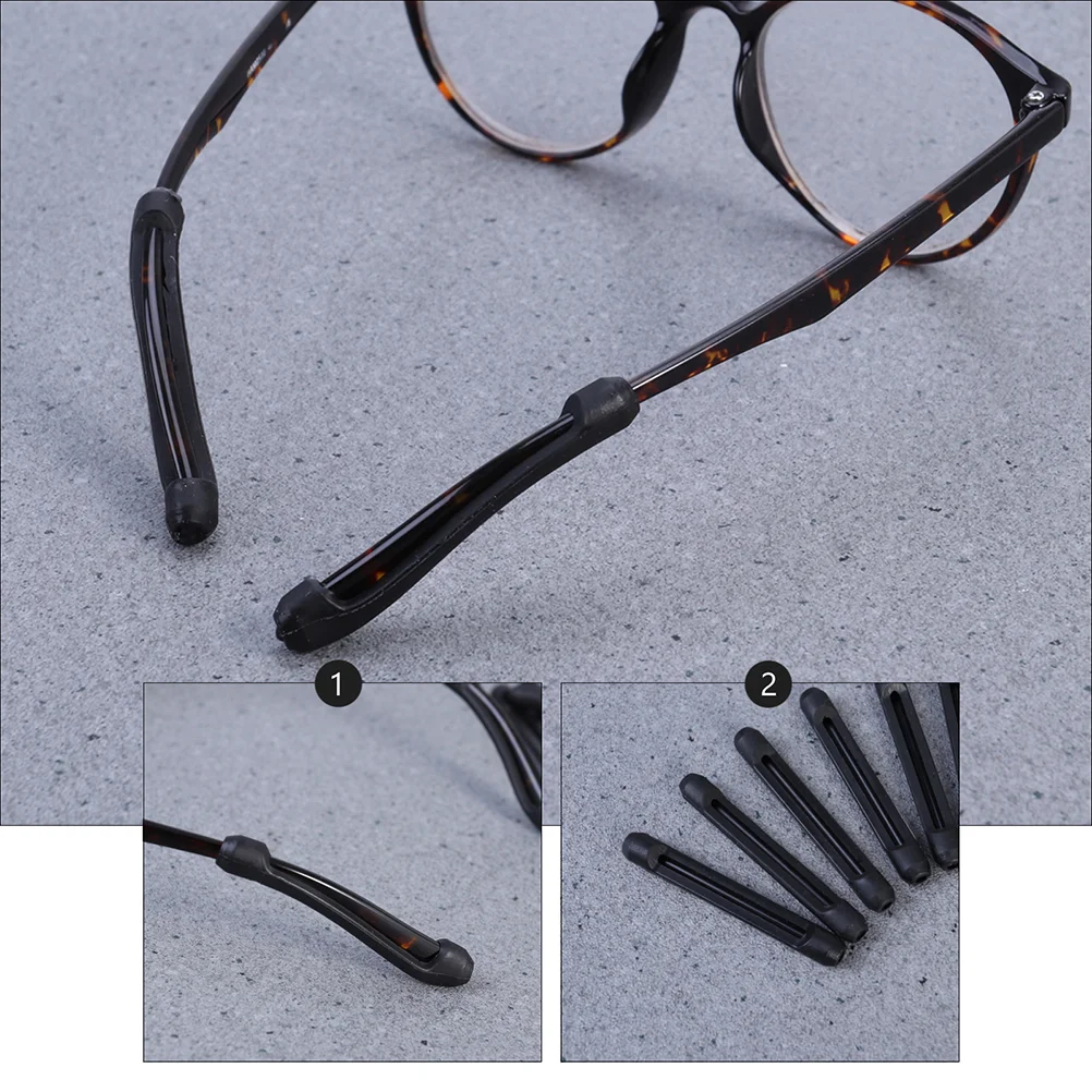 10 пар сменных фиксаторов для очков противоскользящие силиконовые чехлы