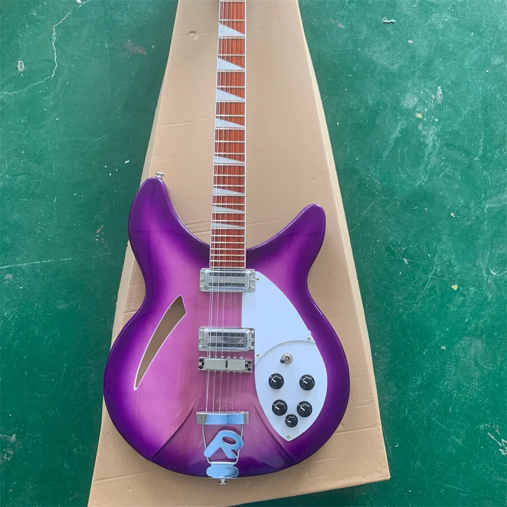 

In stock classic 12 string electric guitar hollow guitar made of solid wood full timbre comfortable feel free delivery home