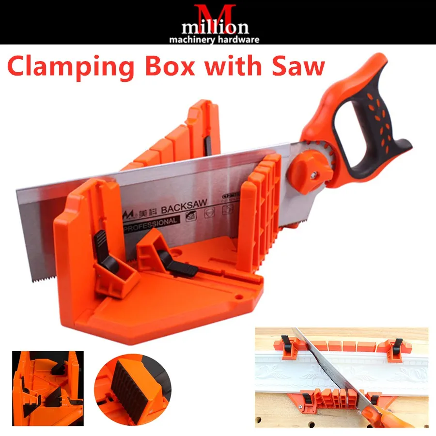 

New (clamping) 350mm / 14inch 45 Degree 90 Degree Multi-functional Miter Box / Mitre Box / Cabinet Woodworking Tool