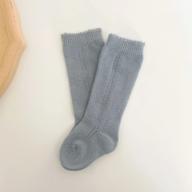 Новые носки для маленьких мальчиков и девочек гольфы до колена мягкие хлопковые