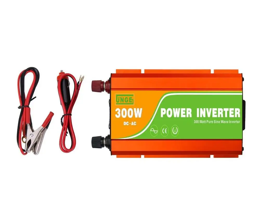 

300w Micro Inverter DC 12v Convert To AC 120v 60hz For Car With Clip