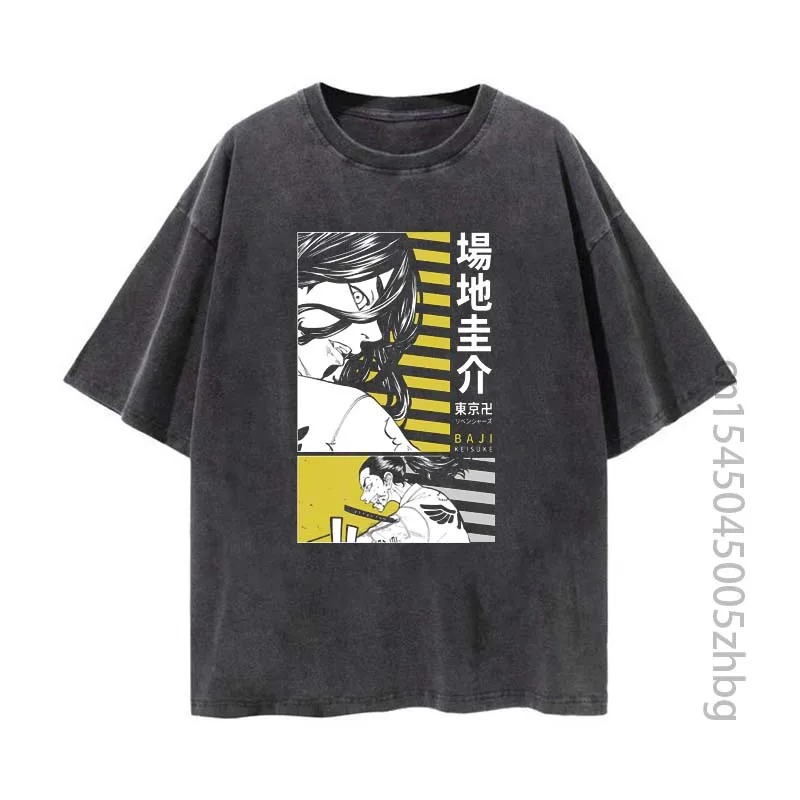 

Tokyo Revengers Keisuke Baji Anime Woman Shirt Streetwear Harajuku Vintage Distressed Tshirt Manga Graphic T Shirt Men Tops Tees