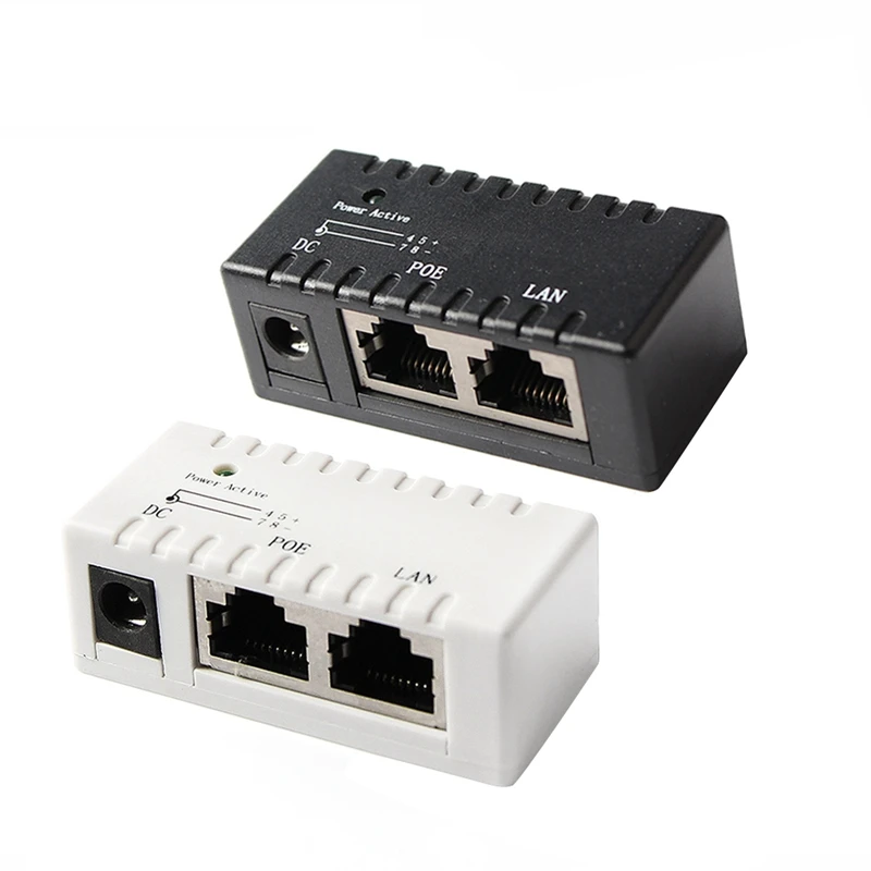 Poe Splitter Injector Rj45 Dc 5.5Mm x 2.1Mm Input Passive Adapter Connector For Ip Network Camera | Безопасность и защита