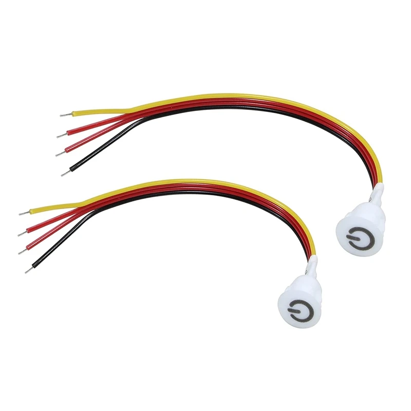 

Сенсорный регулятор яркости, 2 шт., переключатель постоянного тока в, 5 В, 12 В, плавный переключатель яркости с датчиком освещенности для фототехники, домов на колесах, шкафа, гардероба и полосы